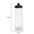 Cycling Water Bottle 750ml Leak-proof Squeezable Taste-free BPA-free Plastic Camping Hiking Sports Bicycle kettle White Color. 