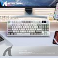 Attack Shark K86 Wireless Mechanical Keyboard,Metal Knob,Gasket Structure,Hot Swap,TFT Screen,Bluetooth Gamer keyboard. 