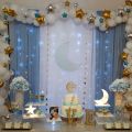 happy birthday decoration theme pack of 82 pcs pack set Party Supplies Birthday Decorations for Girls Boys, Balloons, Net Backdrop, Led Light for Party Decoration (Star and Moon Foil Balloons)
latest design. 