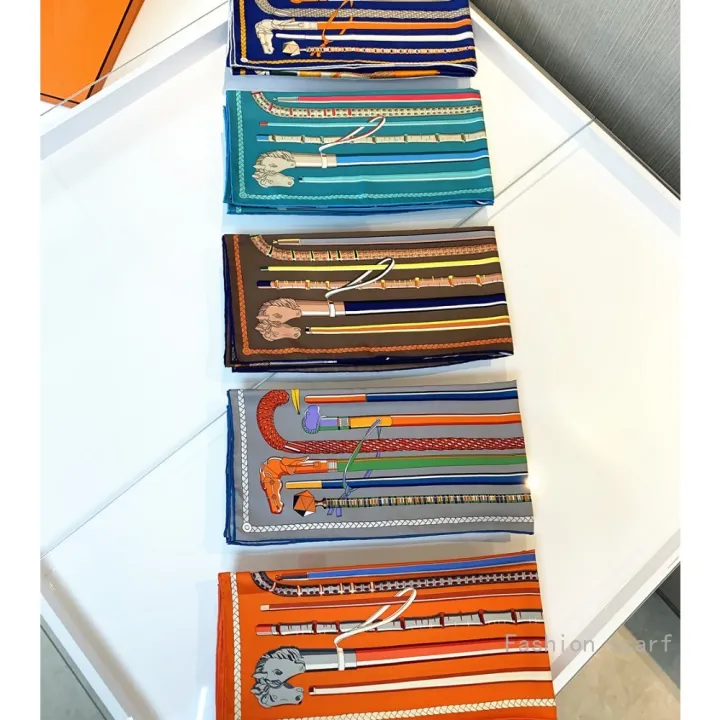 French%20New%2090cm%20Hand-Rolled%20Hem%20Printed%20Scepter%20Scarf%20Ladies%20Sun%20Protection%20Head%20Wrap%20Silk%20Necklace%20Wholesale%20Decorate%20Fashion%20-%20Image%203