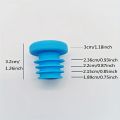 Reusable colorful silicone bottle stoppers, 5 pieces per set, multi-purpose wine bottle sealing caps for home and kitchen use. 