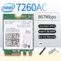 Intel Wireless-AC 7260 7260HMW 3160 7265 3165 8260 Mini PCIE Card Dual Band Bluetooth WiFi Adapter. 