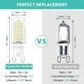 Cxyemt G9 LED Bulbs 3 W Replaces 28 W 33 W 40 W Halogen Bulbs, 6000 K Cool White G9 LED Energy Saving Light Bulb, AC 220-240 V, Not Dimmable, No Flickering Bulb, Pack of 5. 