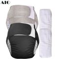 AIO Reusable Adult Diaper Set Large Size Washable Cotton Diaper for Patients Elderly Men and Women Incontinence Pants. 
