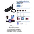 7 In 1 Wireless Charger Stand Pad For iPhone 15 14 13 12 11 X Apple Watch Airpods Desk Phone Chargers Fast Charging Dock Station.