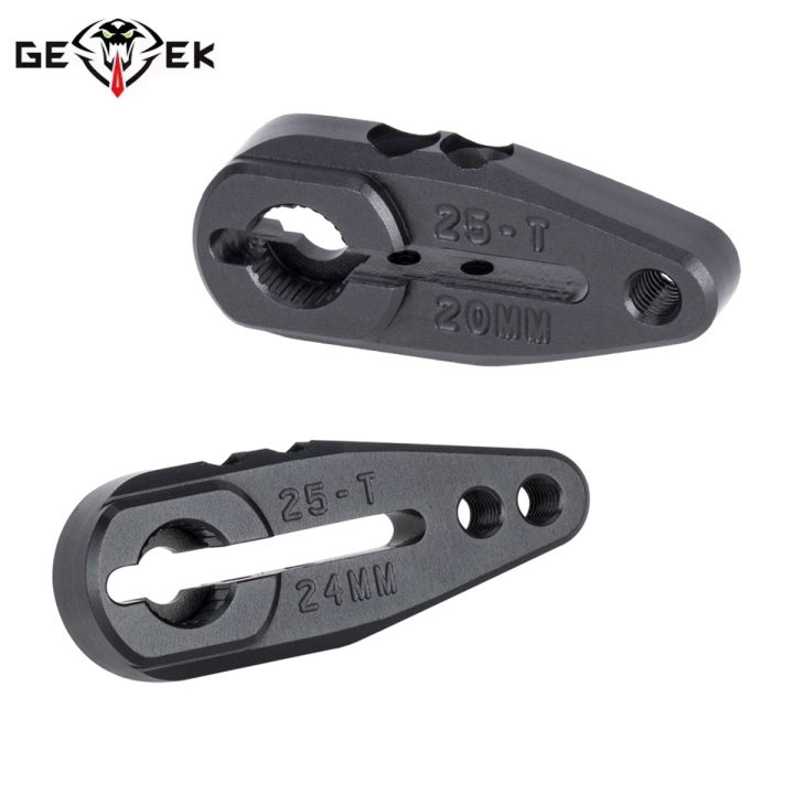 20/24mm 7075 Aluminum Clamping 25T Servo Horn for ProTek Savox Futaba Servo 1/10 Arrma Buggy Granite Monster Truck Raider 2WD