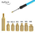 Heat Set Insert Soldering Iron Tip Head M2 M2.5 M3 M4 M5 M6 Hot Melt Insets Nut Brass Embedded Thread Insertion Kit For Plastic.