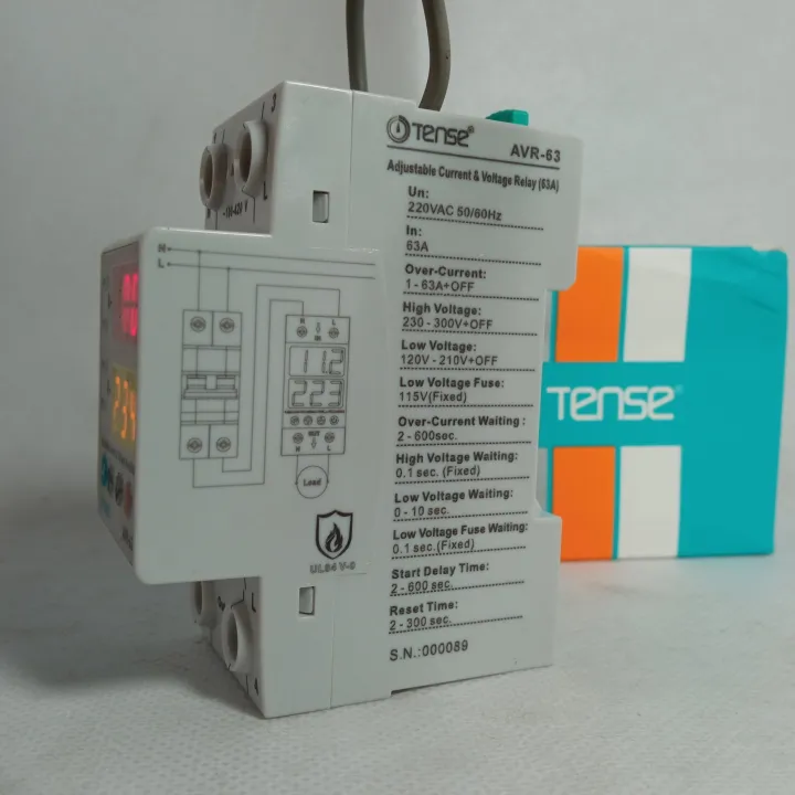 Tense%2063A%20ADJUSTABLE%20VOLTAGE%20OVER%20AND%20UNDER%20PROTECTOR%20RELAY%20BREAKER%20WITH%20OVER%20CURRENT%20PROTECTION%20-%20Image%203