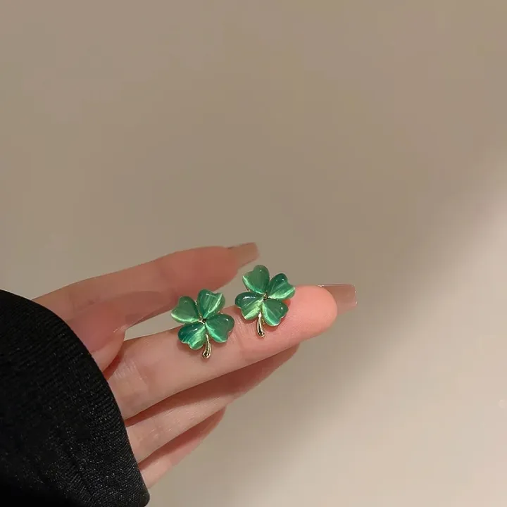 Fashion%20Korean%20Style%20Green%20Heart%20Clover%20Stud%20Earrings%20for%20Women%20Temperament%20Girls%20Jewelry%20for%20Lady%20-%20Image%205