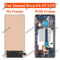 AMOLED For Xiaomi Poco F4 LCD Display 22021211RG Touch Screen Digitizer Assembly For Poco F4 GT LCD OLED 21121210G Replace Parts. 