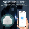 ZigBee PIR Motion Sensor Smart Home Alarm Compatible With Alexa Google Home Infrared Detector For Security Automation System. 