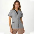 Women's Fashion Solid Colour V-Neck Short Sleeve Overalls With Pockets Basic Summer Lightweight Comfoy Tops. 