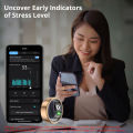 2024 COLMI R02 Smart Ring with Charging Case for Men Women, Battery Life, 39 Days, Health Monitor, 5ATM Waterproof.