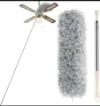 9.5 Feet Bendable Feather Duster with Extra Long Extendable Microfiber Duster (Dust Cleaner ). 