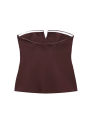 TFMLN Spring Summer Women Strapless Crop 2025 Tops Basic Sleeveless Office Lady Tops Trend Street Classic Solid Tube Tops. 