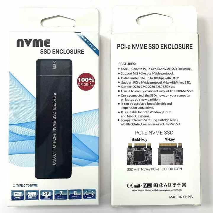 Nvme ssd enclosure original Nvme Hdd Cash