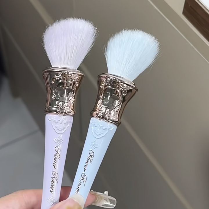 Flower Knows Swan Ballet Cosmetic Brush Wool Brush For Blush Powder Soft Fluffy Friendly Makeup Tool Flowers Know