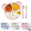 Wheat straw baby dish baby bowl set. 