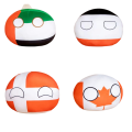Funny Polandball 10cm Countryballs Toy Plush Pendant Plush Doll Countryball USSR USA FRANCE RUSSIA UK JAPAN GERMANY ITALY. 