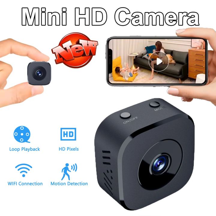 Security Camera Mini Full Color Night Vision High Definition WiFi Monitor Waterproof Motion Detect Surveillance Smart Home