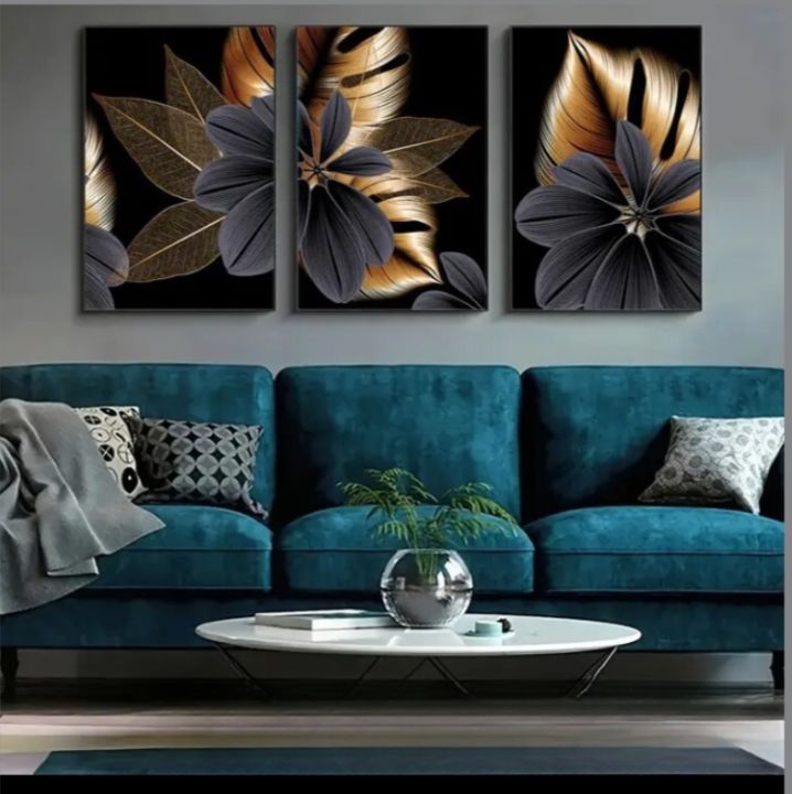 Wall Art Frame For Living Room Wooden Wall Frame Wall Frames And Wooden Wall Art | Set of 3