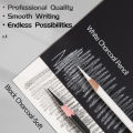 12pcs Marie's White Charcoal Pencils Set,Sketch Highlight Pencils,for Sketching,Shading,Blending,Supplies for Beginners,Artists. 