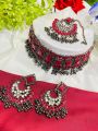 Emitation Choker Necklace Set Earring tikl For Women - Necklace For Girls.