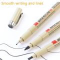 3pcs Manga Markers Needle Pen Art Hand-painted Hook Line Pen Sketch Pens Stationery Set Art School Supplies Art Sakura Pen New. 