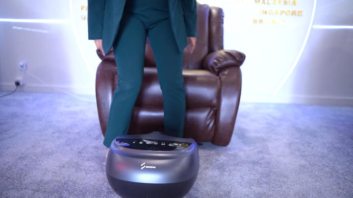 Sereno Midnight Foot Massager, Electric massager, 3 Auto massage Modes, Heating Function