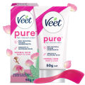 Veet 50gm Hair Removal Cream Normal Skin for Body & Legs, Freshest Smell with Organic Aelo Vera and Rose Extract, Dermatologically Tested. 