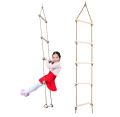 Kids Climbing Wooden Rope Ladder for Kids Wooden Swing Outdoor Game Toy 5-level Ladder Playground Indoor Kids Climbing Toys. 