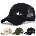Unisex Mountain Embroidery Breathable Baseball Net Caps Spring and Autumn Outdoor Adjustable Casual Hats Sunscreen Hat.