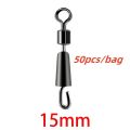 30/50PCS Bearing Swivels Ball Bearing Swivel Solid Rings Fishing Connector Ocean Boat Quick Fast Link Connector. 