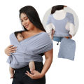 Portable Baby Carrier Wrap for Mothers Simple Child-Carrying Sling for Walking Outdoors Breathable Fresh Air Design. 