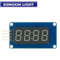 SX TM1637 4 Bits Digital LED Display Module For arduino 7 Segment 0.36Inch Clock RED Anode Tube Four Serial Driver Board Pack. 