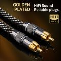 YYTCG HiFi RCA Coaxial Audio Cable Hi-End RCA to RCA Male SPDIF Digital Coaxial Cable for DVD Projector TV Speaker Amplifier. 