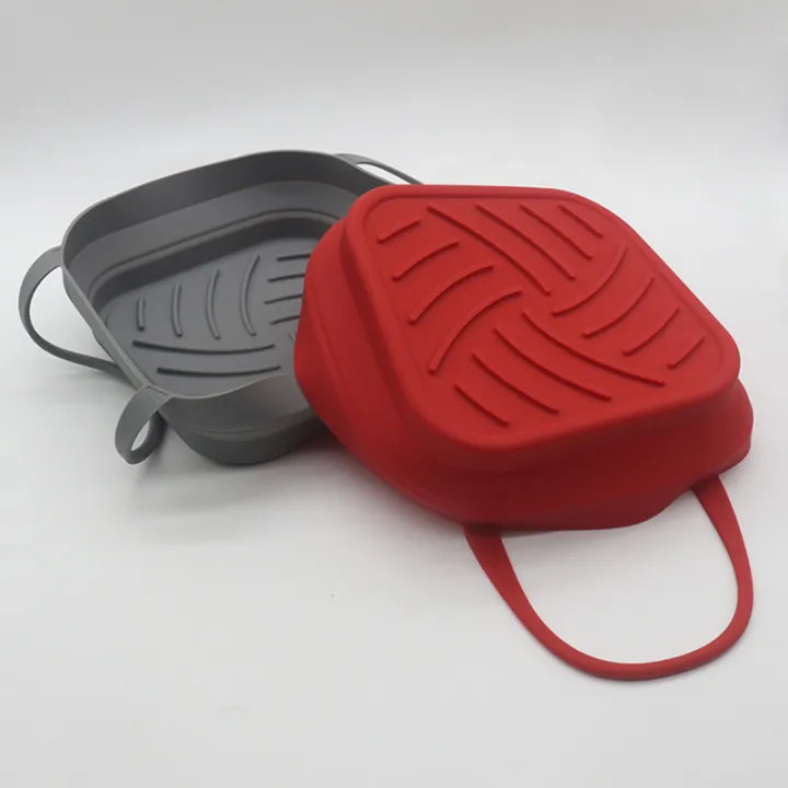 20cm%20Air%20Fryer%20Silicone%20Basket%20Tray%20Pot%20With%20Handle%208inch%20Square%20Airfryer%20Baking%20Mold%20Liner%20Foldable%20Kitchen%20Cooking%20Accessories%20-%20Image%203