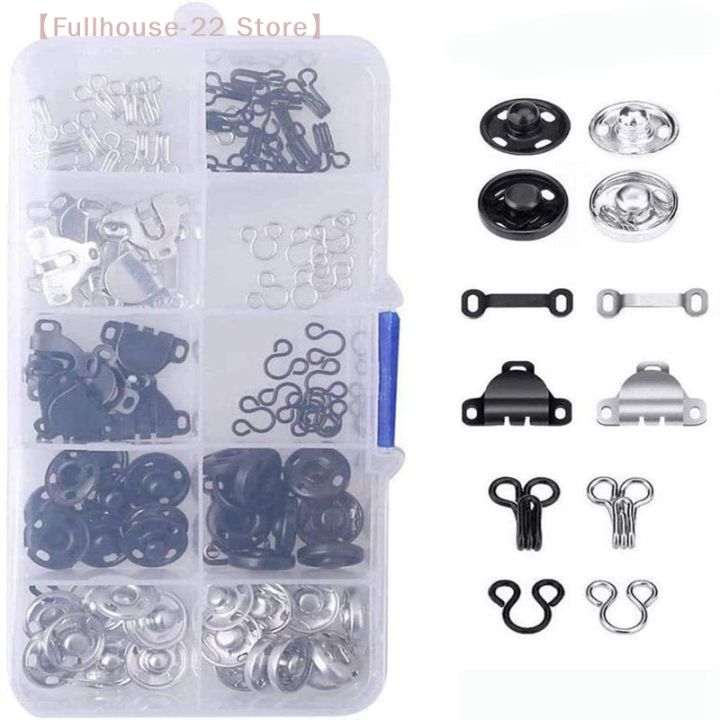 【MAX-22】Sewing Hooks And Eyes Set Sew-on Snap Buttons DIY Clothing ...