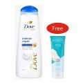 Dove Shampoo Intense Repair 325Ml + free 50gm Ponds Acne face wash. 