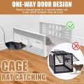 Humane Smart Double Door Rat Trap Steel No Kill Live Catch with Air Holes Mice Trap Effective Sanitary Safe Mouse Cage Traps. 