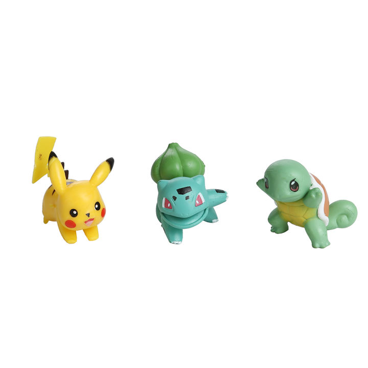 8Pcs%20Pokemon%20Anime%20Figure%20Pikachu%20Squirtle%20Bulbasaur%20Collection%20Ornamental%20Decoration%202-4CM%20Pet%20Action%20Model%20Doll%20Toy%20%20-%20Image%202