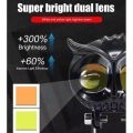OWL Shape Fog Yellow-White light Low & High Beam Plastic Body Owl Spot Light for All Cars And Bikes 9V-60V 40W. 