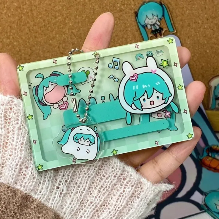 Hatsune%20Miku%20anime%20peripheral%20cartoon%20Lovely%20acrylic%20decorative%20pendant%20students%20photo%20ID%20card%20Protective%20case%20%20for%20friends%20-%20Image%202