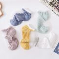 5 Pairs Of Womens Glass Fiber Spring And Summer Thin Transparent Breathable Socks Candy Color Polyester Sock Bottom. 