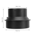 Duct Connector 1pair Parking Heater Adapter Tube 60 to 75MM Heater Ducting Pipe Joiner Connector for Webasto Heater.