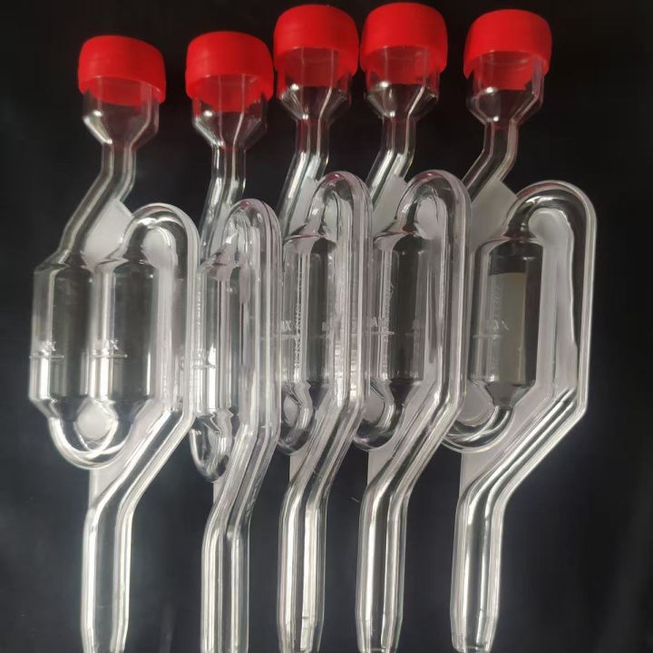 S-Shape Airlocks ,Homebrew Bubble Airlock Carboys Stopper & Fermenter Seal Valve with Food Grade Grommets Wine Making