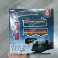 Children's train track set toys, retro classic engine cars and long track train toy sets with lights, ideal toys for children. 