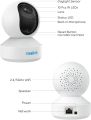 REOLINK E1 Zoom Indoor Security Camera, 2.4/5GHz Dual Band WiFi Camera, 5MP Plug-in Pet Camera, 360 Degree Baby/Dog Monitor with 3X Optical Zoom, Auto Tracking, Person/Pet Detection, Local Storage. 