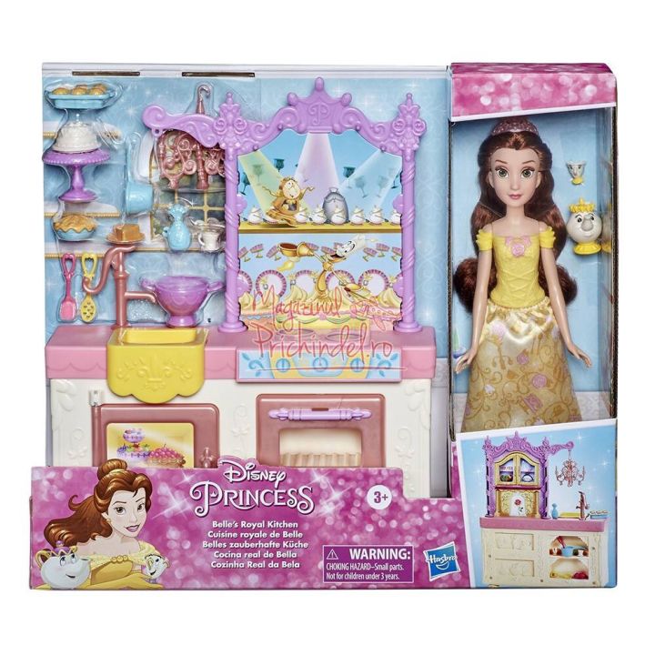 Disney Princesses - Doll Belle and Her Royal Kitchen E8936