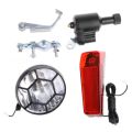 Bicycle Dynamo Bike Light Set With Rear Light And Headlight LED Bicycle Dynamo Lamp 6V AC. 